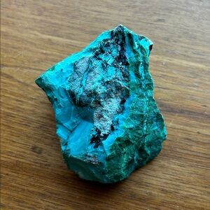 Malachite and chrysocolla gem crystal stone